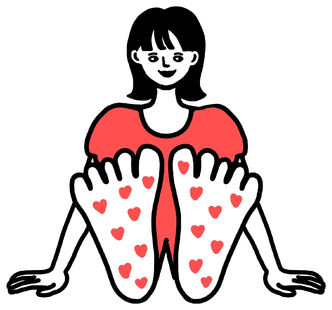足裏の看板イラスト